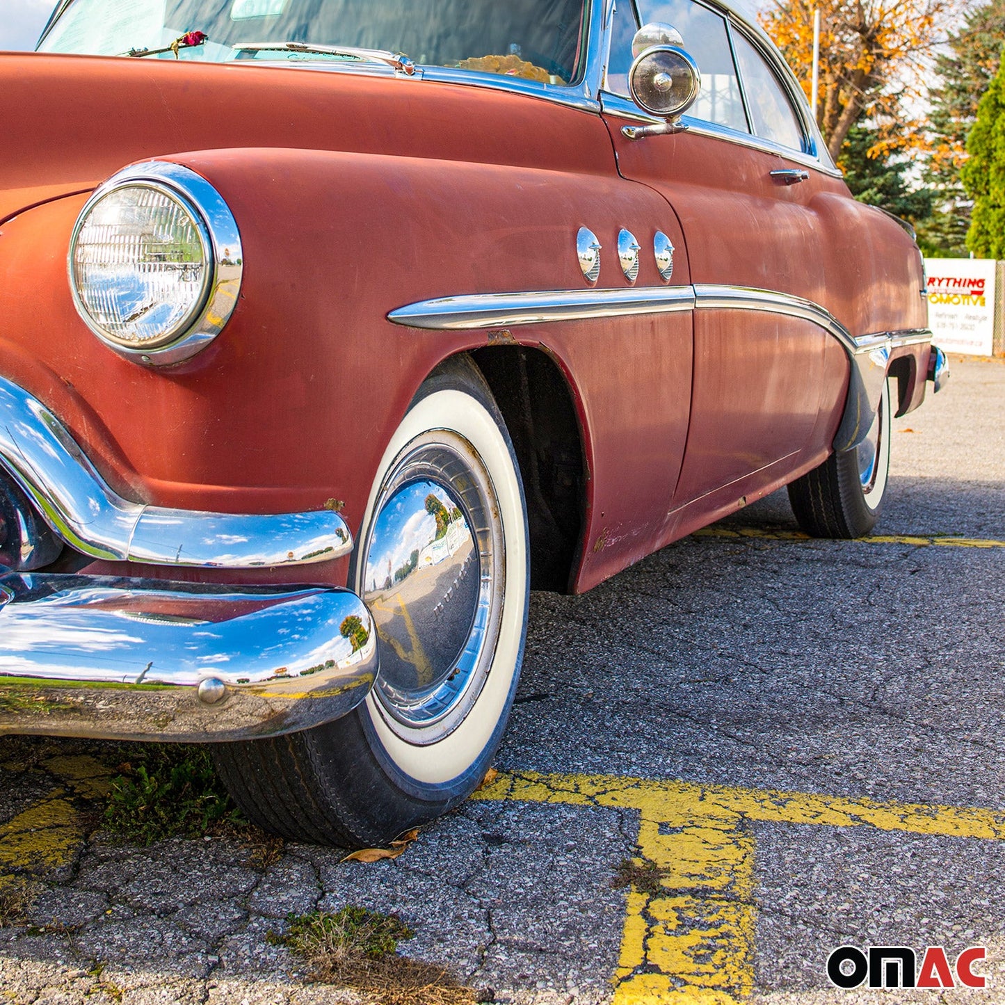 4x Weißwandringe Weißwandreifen 14 Zoll Weiß Echt Gummi Auto Tuning