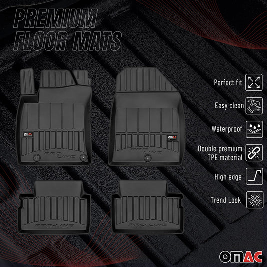 2017-2020 Hyundai i30 Fußmatten TPE Schwarz 4 tlg