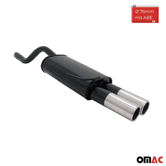 Novus Sportauspuff für Renault Clio 2 2x76mm Endschalldämpfer mit ABE