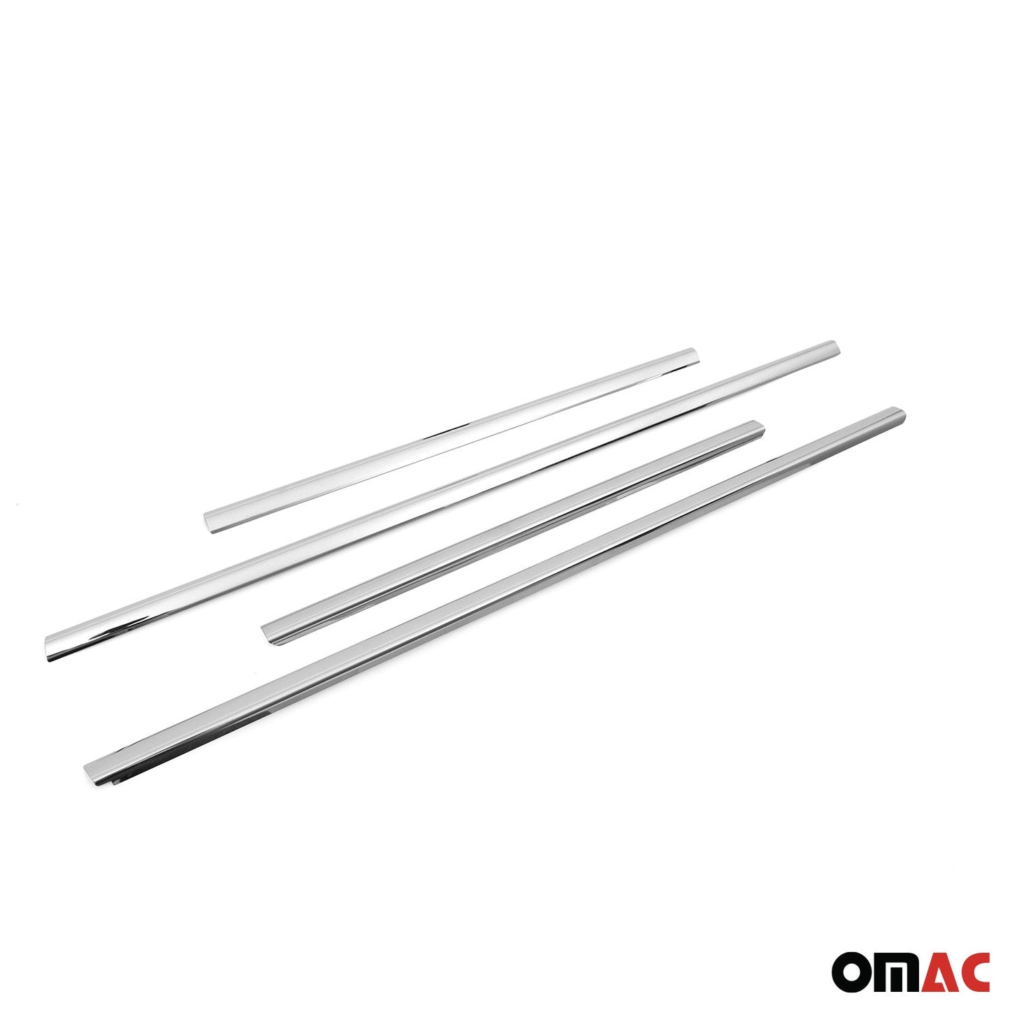 Benzi decorative pentru geamuri Ford Tourneo Courier 2023-2025, oțel inoxidabil, 4 bucăți