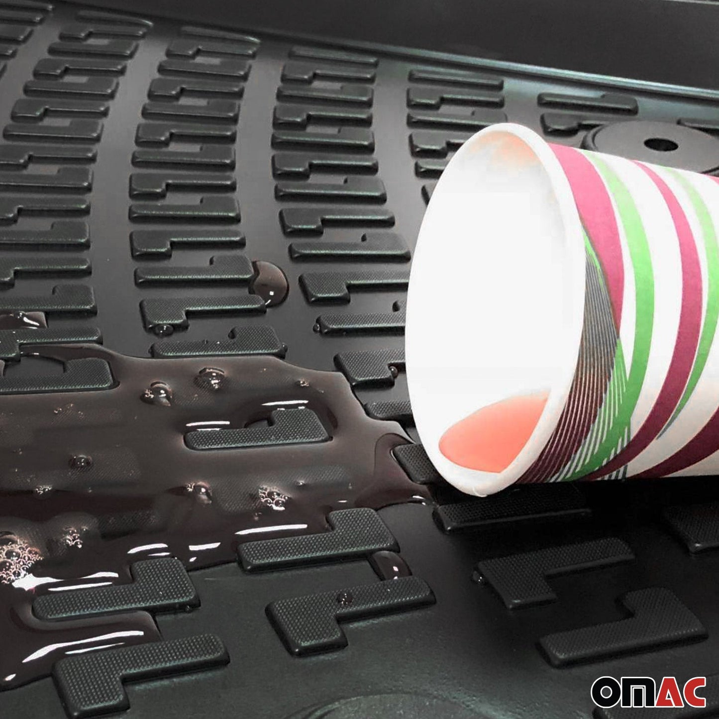 Fußmatten 3D Gummimatten für Ssangyong Actyon 2005-2013 Gummi TPE Schwarz 4tlg