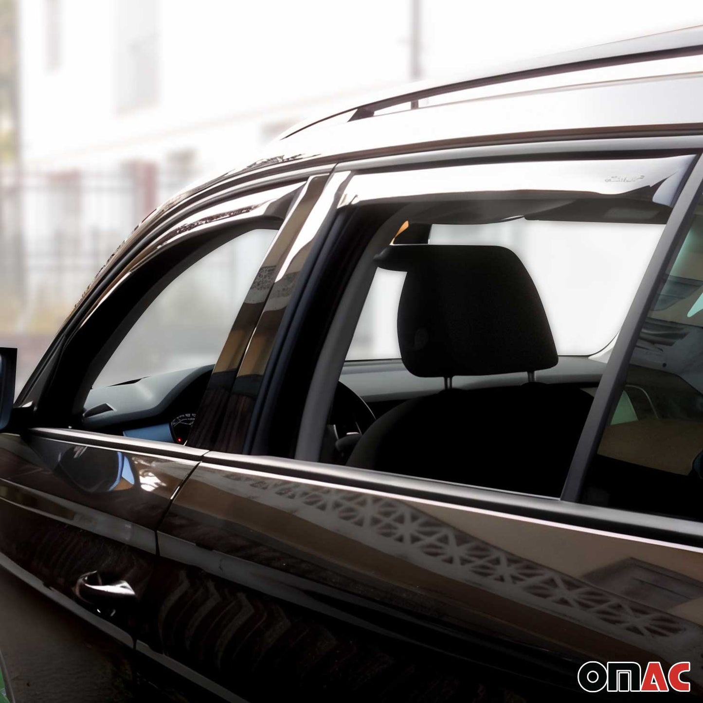 Windabweiser Regenabweiser für Skoda Kodiaq 2017-2023 Dunkel Acryl 4tlg