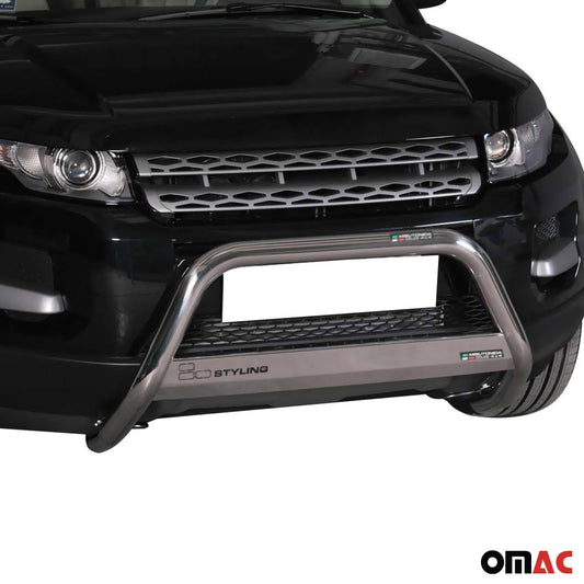 Bară de protecție/buton față pentru Range Rover Evoque 2011-2015, ø63mm, oțel, argintiu