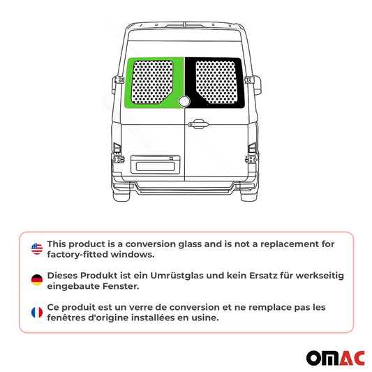 Heckscheibe Fenster für VW Crafter 2018-2025 Doppelflügeltür Hinten Links L2 L3