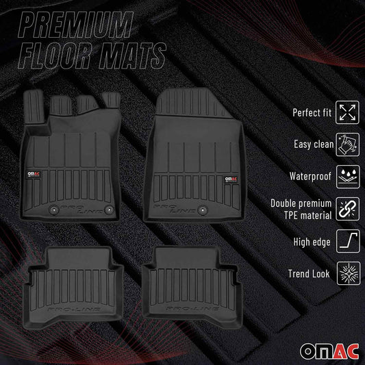 2016-2022 Hyundai Ioniq Fußmatten TPE Schwarz 4 tlg