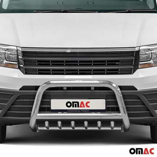 Frontbügel Frontschutzbügel für VW Crafter 2017-2025 mit ABE Stahl Silber