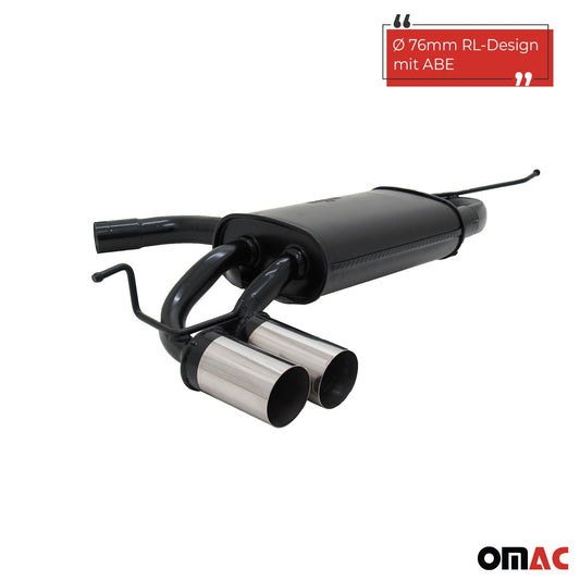 Novus Sportauspuff für VW Golf 5 / VW Golf 6 2x76mm RL-Design mit ABE