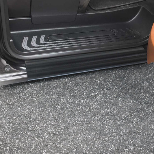 Protecții prag ușă pentru Mercedes Vito W639 2003-2014, cauciuc, negru, 2x