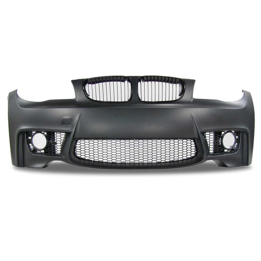 JOM Frontstoßstange für BMW E81/E82/E87/E88 2004-2013 mit Kühlergrill Schwarz