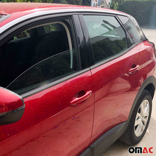 Fensterleisten Zierleisten für Peugeot 3008 2016-2025 Edelstahl Dunkel 8tlg