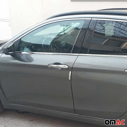 Fensterleisten Zierleisten für Fiat Tipo Kombi 2015-2025 Edelstahl Chrom 12tlg