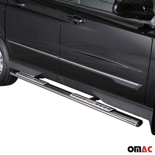 Stahl Seitenschweller Schwellerrohre für Ssangyong Actyon Sports 2012-2018 Grau