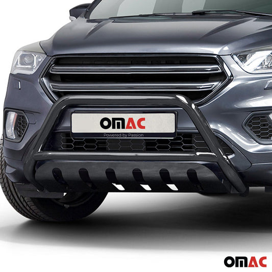 Protecție bară de protecție față pentru Ford Kuga 2017-2025 cu ABE (omologare de tip germană) Negru oțel