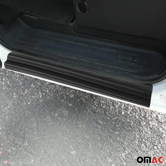 Protecții prag ușă pentru Ford Transit 2006-2014, cauciuc TPE, negru, set 2 piese