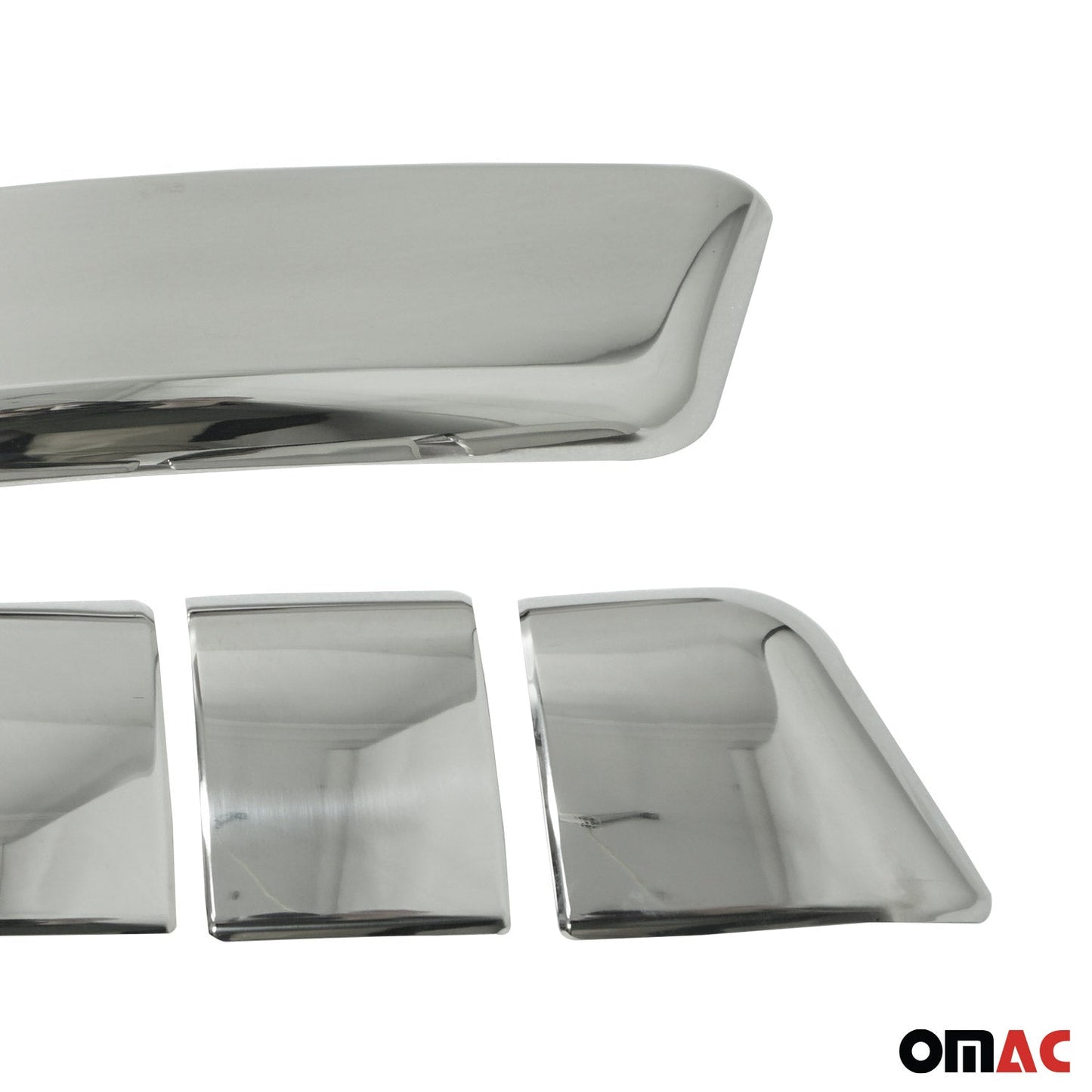 Kühlergrill Leisten Grillleisten für Renault Megane Vordere 2008-2012 Chrom 4x