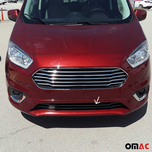 Grilă radiator Ford Tourneo Courier 2017-2024, crom închis, 2 benzi