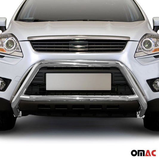Frontbügel Frontschutzbügel für Ford Kuga 2008-2012 mit ABE Stahl Silber