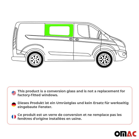 Seitenfenster Seitenscheibe für Ford Transit Custom 2013-2024 Rechts L1 L2