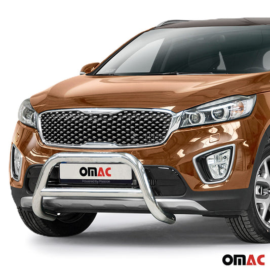 Frontbügel Schutz Frontschutzbügel für Kia Sorento 2015-2018 Stahl ABE Silber