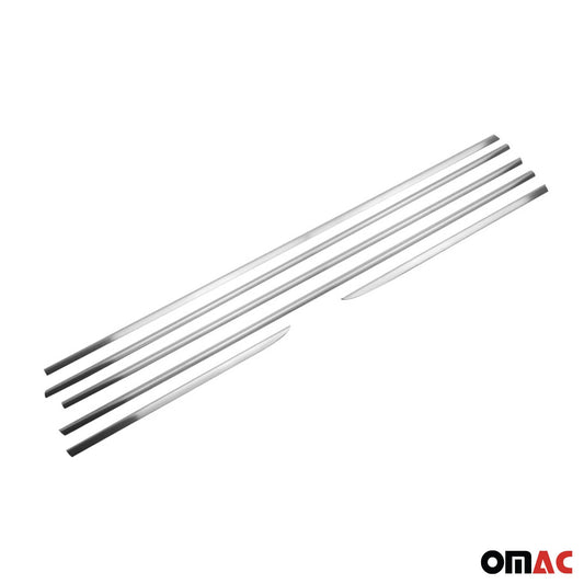 Benzi decorative/ornamente geamuri pentru Toyota Land Cruiser Prado 2009-2023, oțel inoxidabil, 6 buc.