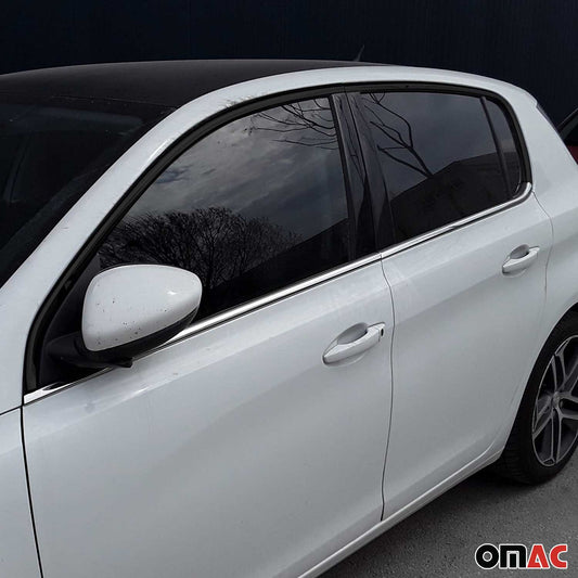 Fensterleisten Zierleisten für Peugeot 308 2014-2021 Edelstahl Chrom 4tlg