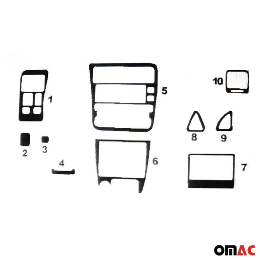 Innenraum Dekor Cockpit für Toyota Corolla Limo 1992-1997 Wurzelholz Optik 10tlg