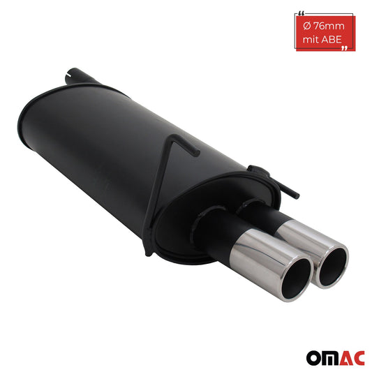 Novus Sportauspuff für Mercedes C-Klasse W202 / W208 2x76mm mit ABE