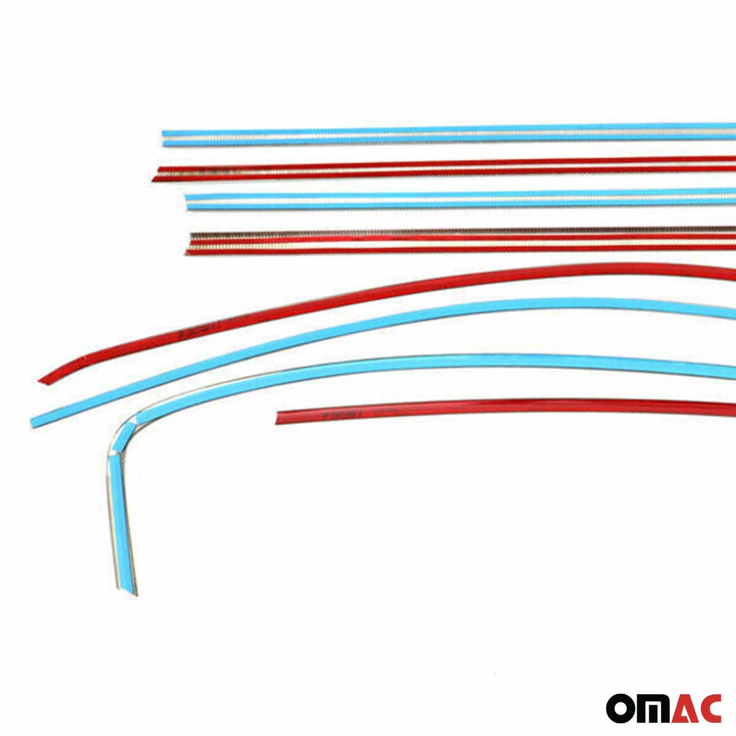 Fensterleisten Zierleisten für Fiat Tipo 2016-2025 Edelstahl Dunkel 8tlg