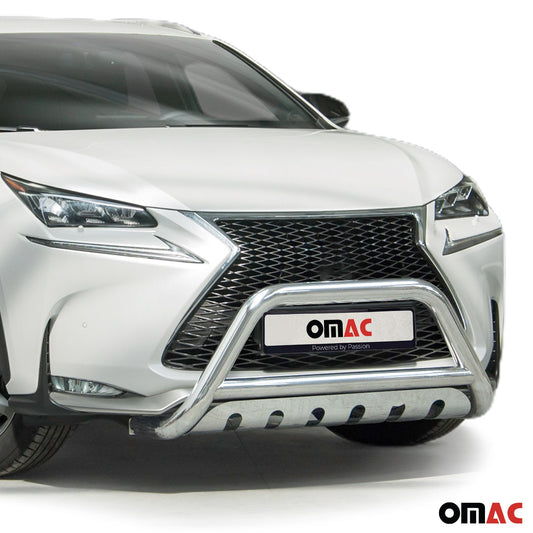 Bară de protecție/buton față pentru Lexus NX 2014-2025 cu ABE (omologare de tip germană) oțel inoxidabil argintiu