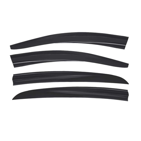 4x Windabweiser Regenabweiser für Renault Fluence 2009-2015 Acryl Dunkel