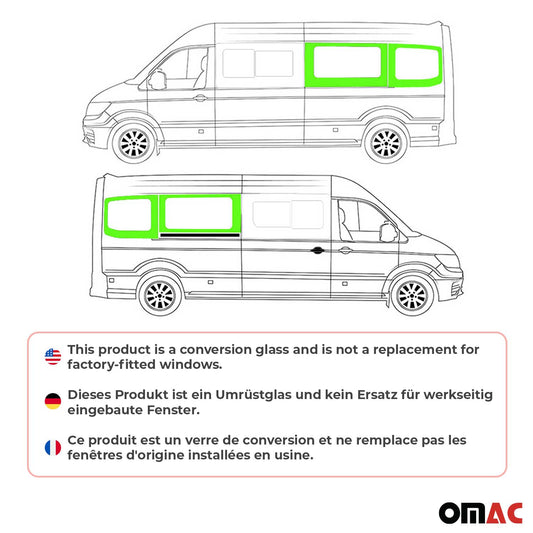 Seitenfenster Autoglas für VW Crafter 2018-2025 Links Rechts 4x SET L3 Langer