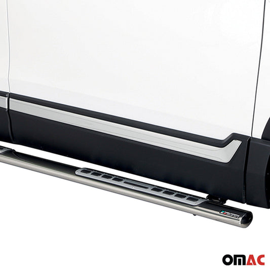 Edelstahl Seitenschweller Schwellerrohre für Honda CR-V Hybrid 2019-2025 Silber