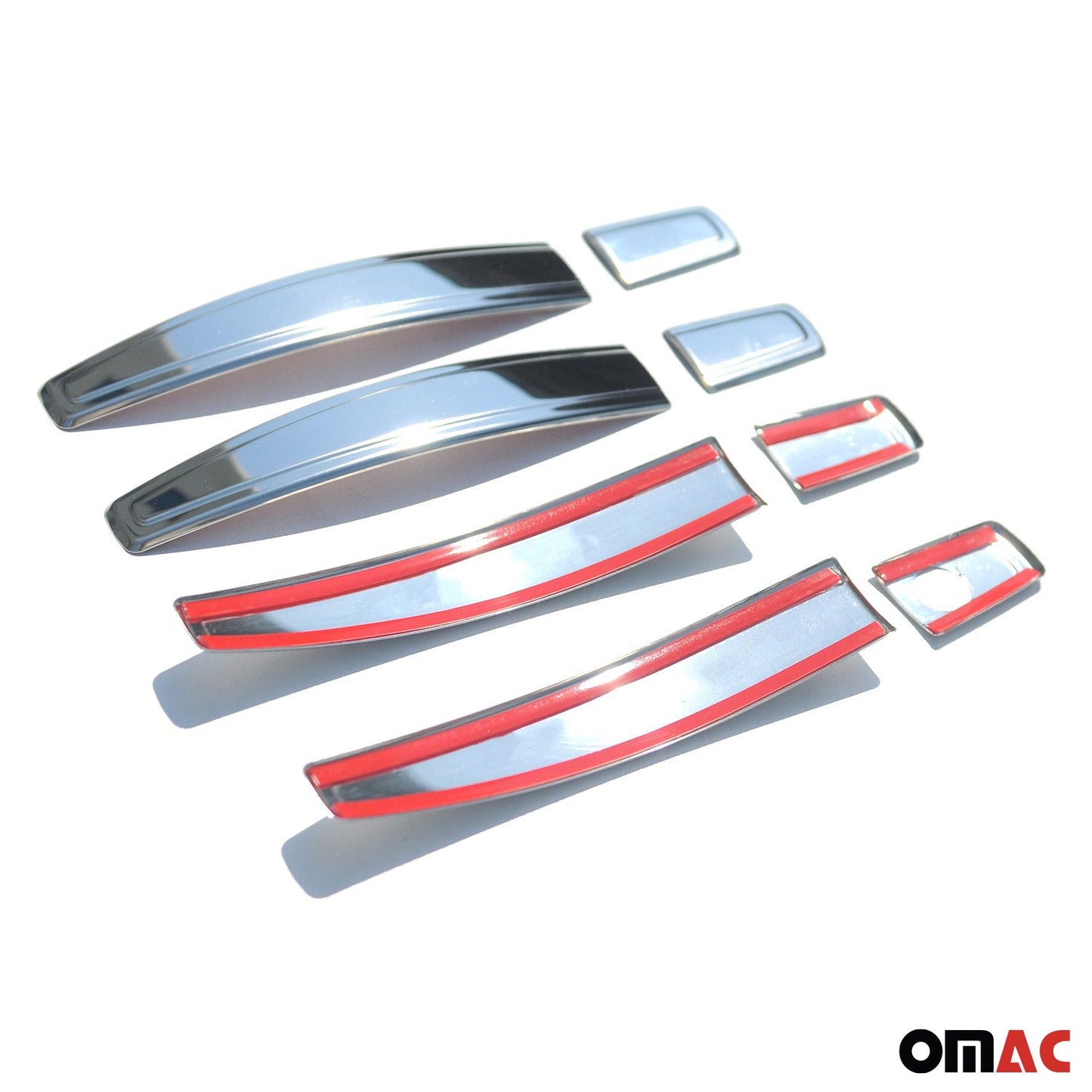 Ornamente mâner ușă, capace mâner ușă pentru Opel Mokka X 2012-2020 4 uși, oțel inoxidabil, 8x