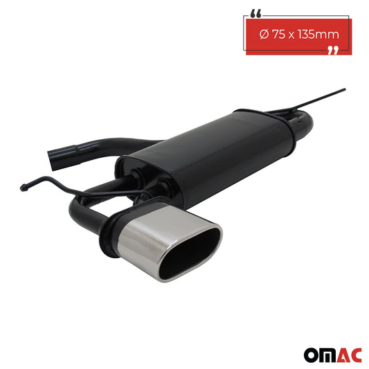 Novus Sportauspuff für Audi A3 / VW Golf 5 / VW Golf 6 / VW Scirocco 135x75mm