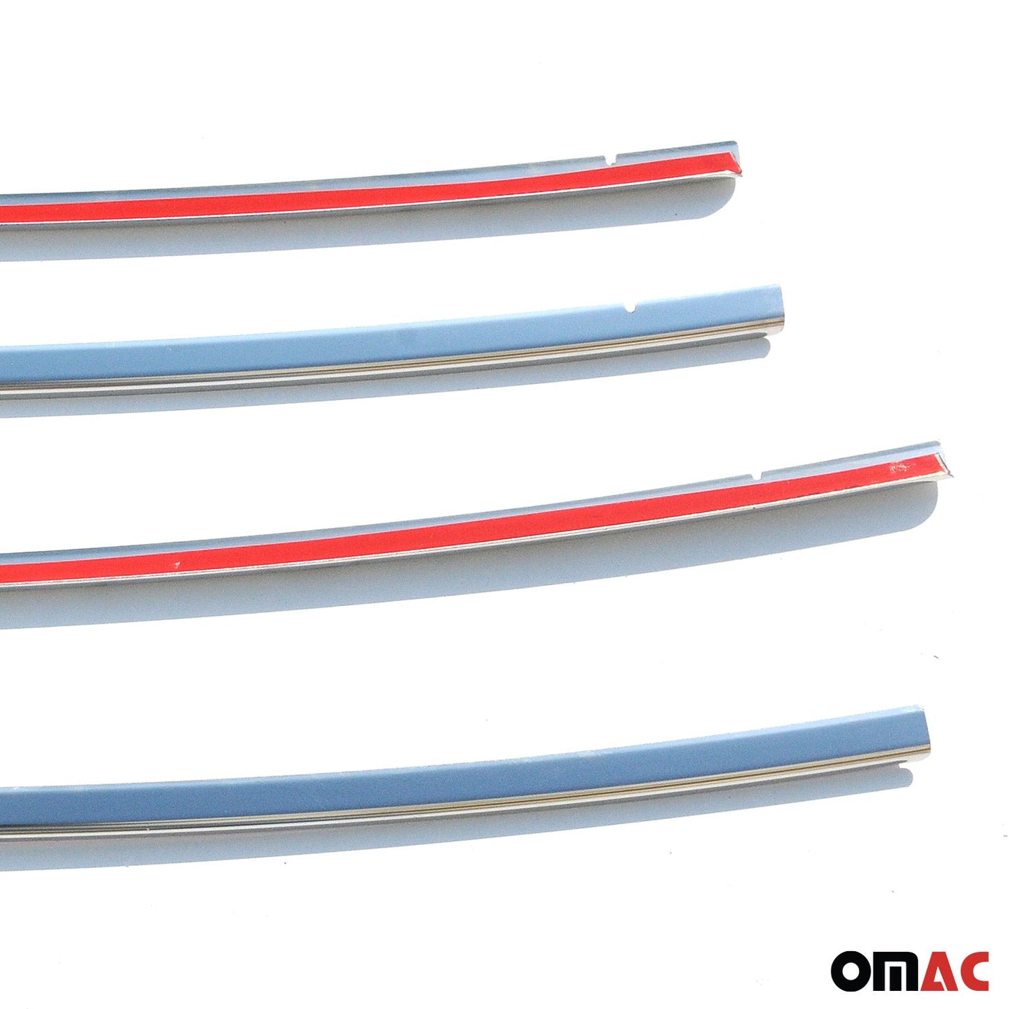 Benzi grilă radiator pentru Peugeot Bipper 2008-2024, crom-argintiu, 4x