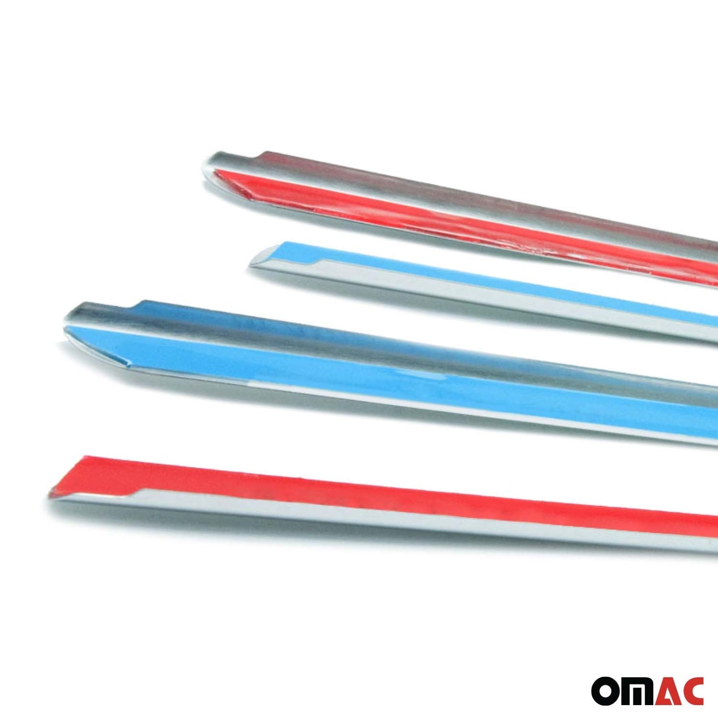 Benzi decorative pentru geamuri Renault Thalia 2013-2020, oțel inoxidabil cromat, 4 bucăți