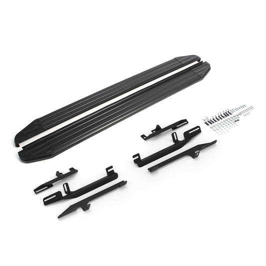 Trittbretter Seitenschweller für Skoda Yeti 2009-2024 Alu Schwarz ABE