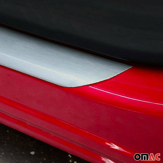 Protecții prag uși pentru Opel Crossland X 2017-2025, oțel inoxidabil, argintiu, 2x