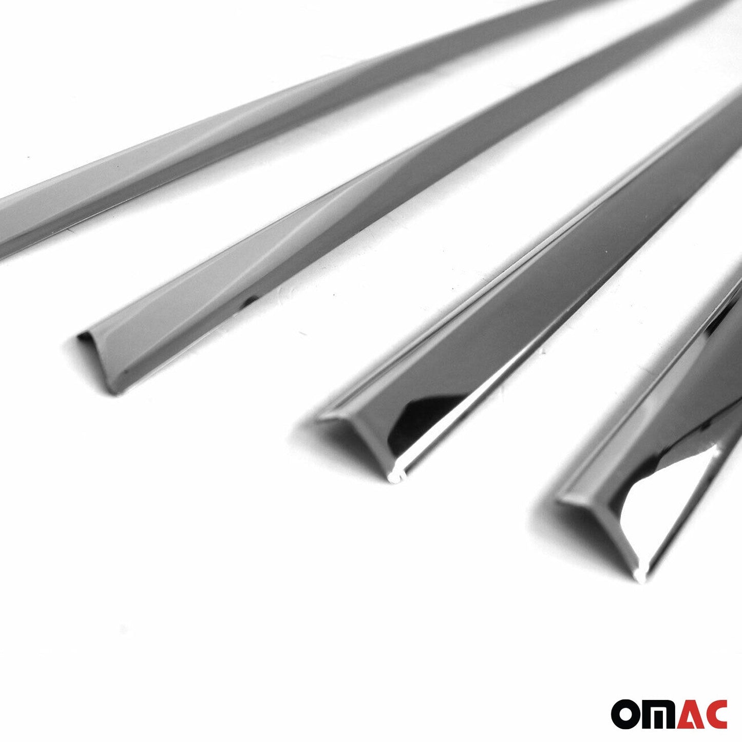 Benzi decorative pentru geamuri pentru Renault Megane 2016-2020 hatchback, cromate, 6 bucăți