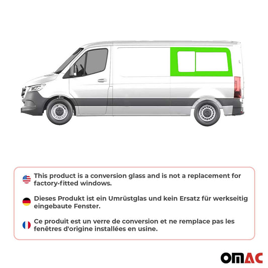 Schiebefenster für Mercedes Sprinter W907 2018-2025 Links Hinten Fenster L2