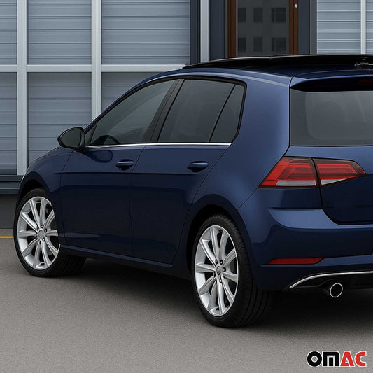 Benzi decorative pentru geamuri pentru VW Golf 2012-2019, oțel inoxidabil cromat, 4 bucăți