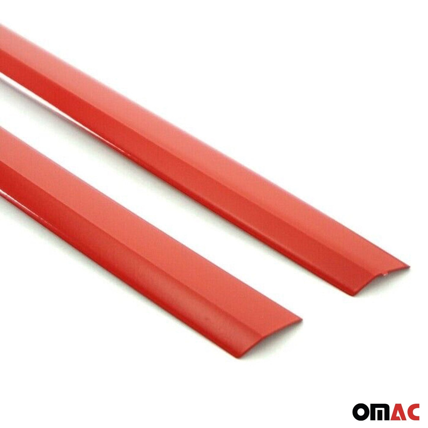 Kühlergrill Grillleisten für VW T6 Transporter 2015-19 Highline Edelstahl Rot 2x