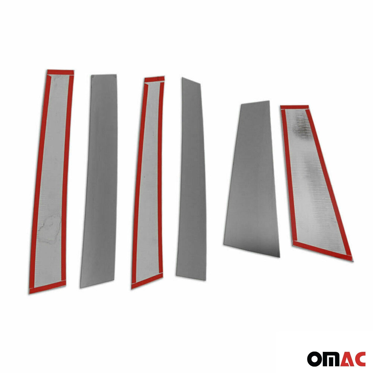 B-Säule Türsäulen Verkleidung für Jeep Renegade 2014-2021 Edelstahl Dunkel 6tlg