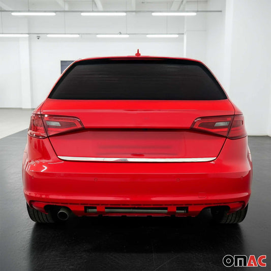 Bandă decorativă portbagaj, bandă decorativă spate pentru Audi A3 8V Sportback 2012-2020, oțel inoxidabil cromat