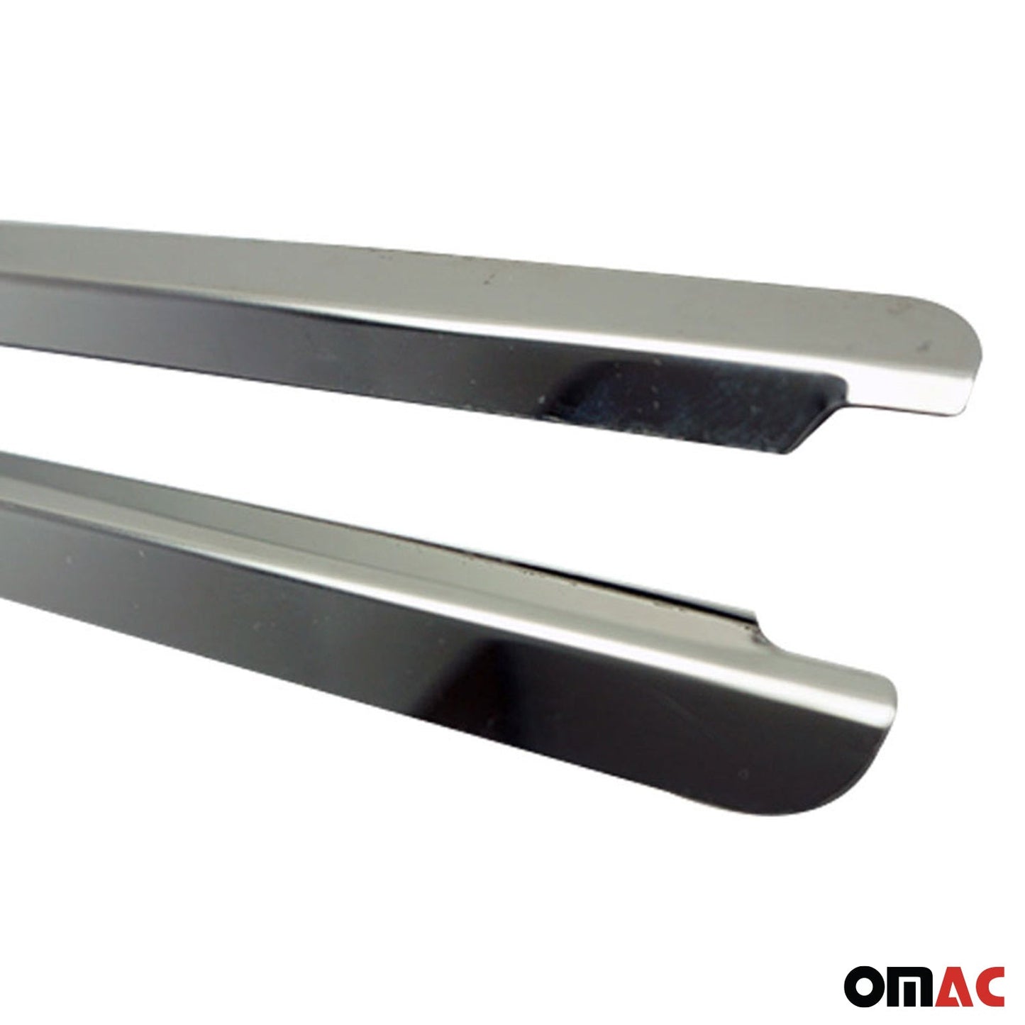 Benzi decorative pentru geamuri pentru VW Caddy 2015-2020, oțel inoxidabil cromat, set 2 piese