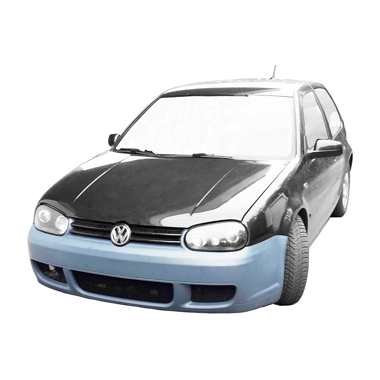 JOM Frontstoßstange Stoßstange für VW Golf 4 1997-2003 RS-Look mit ABE Schwarz
