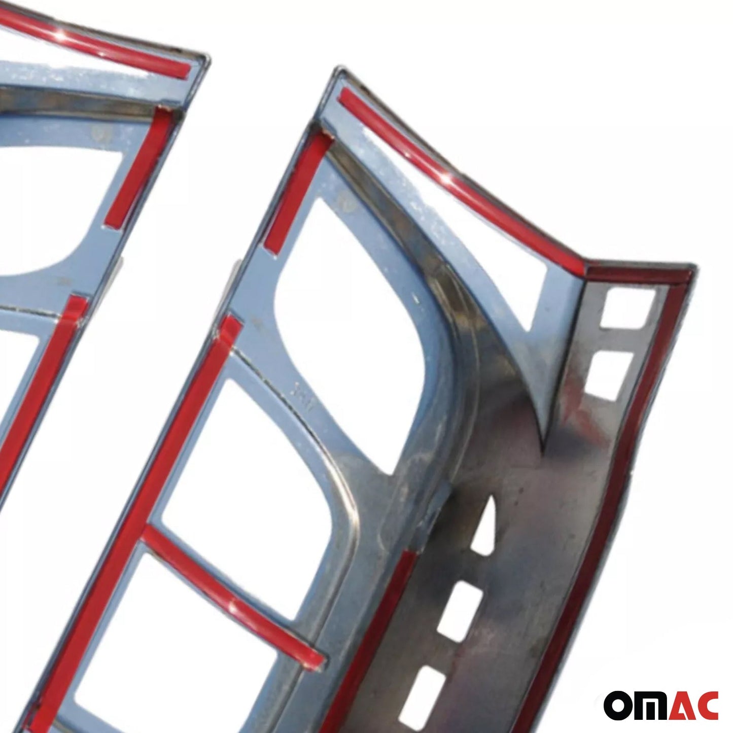 Ornamente stopuri Fiat Fiorino III 2008-2022, crom închis, ABS, 2x