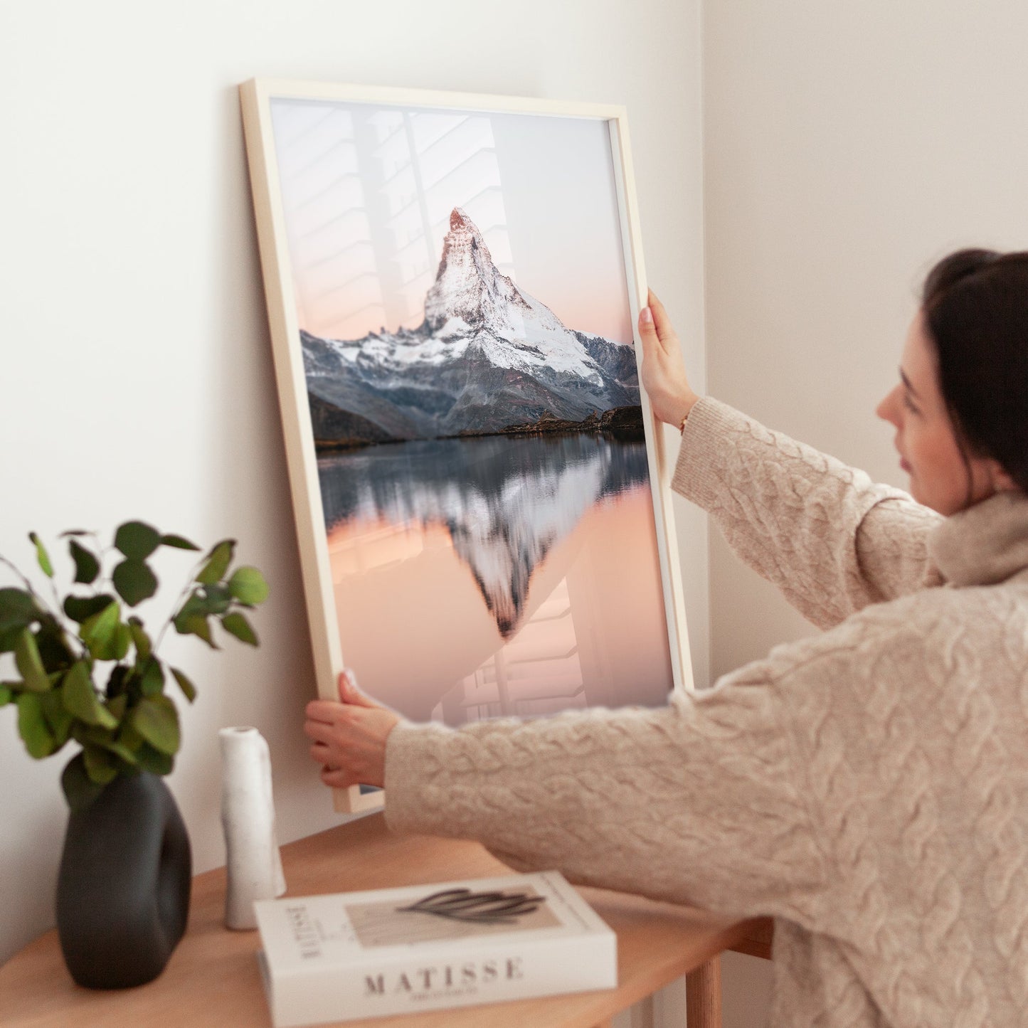 Matterhorn Stellisee Druck Premium Matte Fine Art - Format 30x40 cm 200 g/m2
