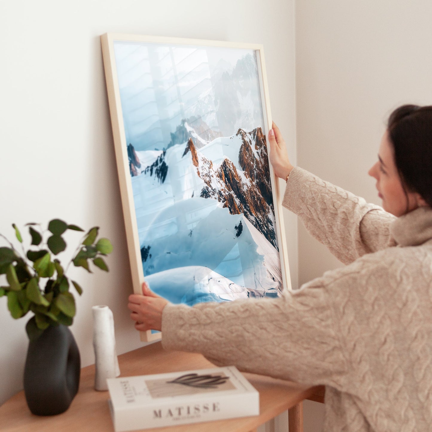 AlpinaArt TroisMonts Panorama - Wandererbild Größe 50x70 cm Papier 200 g FSC