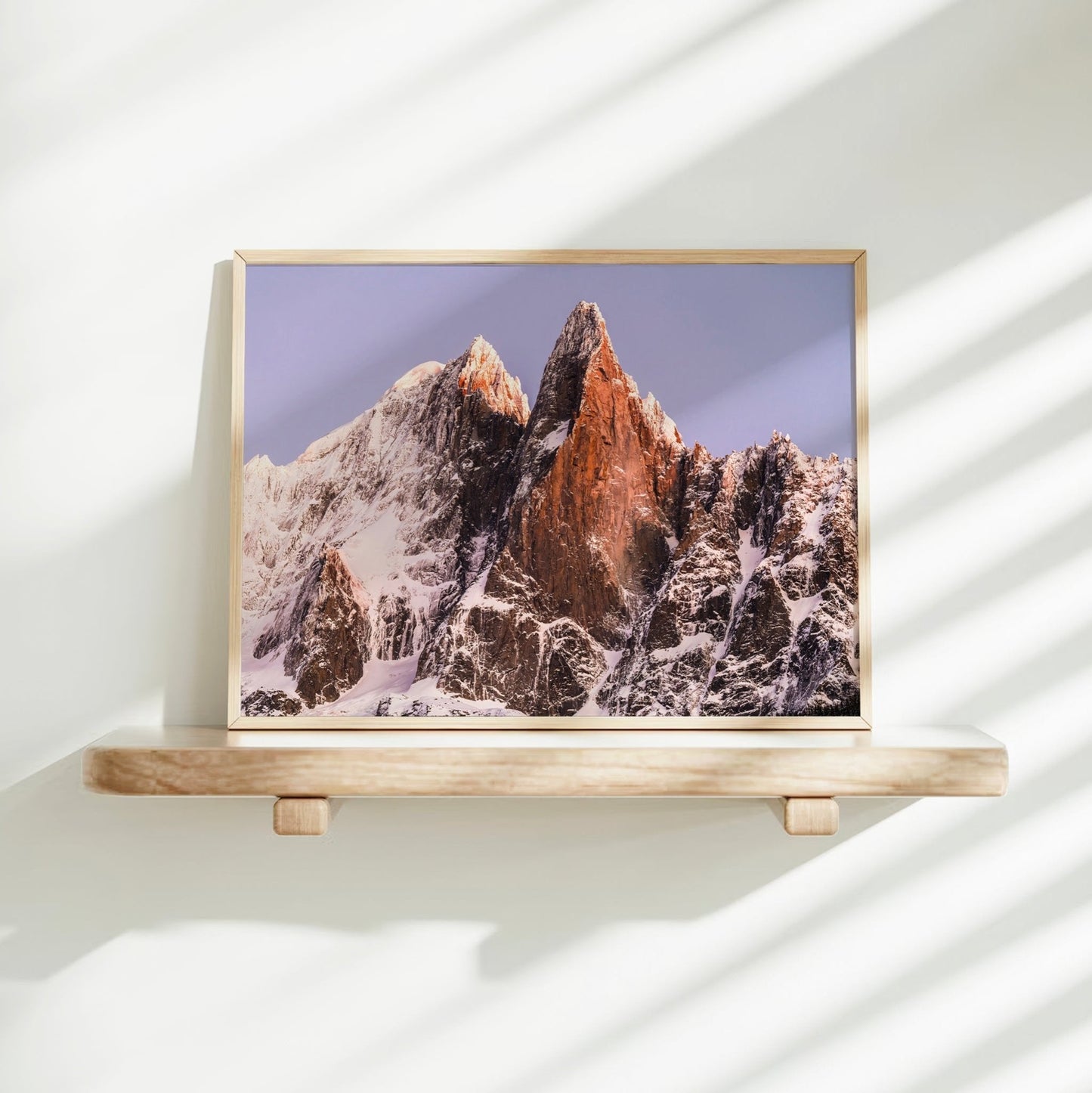 Les Drus Chamonix Alpenpanorama - Auflage 100, 300 DPI, Größe 5x7